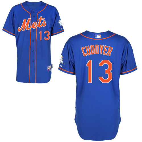 Michael Cuddyer #13 MLB Jersey-New York Mets Men's Authentic Alternate Blue Home Cool Base Baseball Jersey